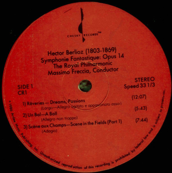 Hector Berlioz, Royal Philharmonic Orchestra, Massimo Freccia – Symphonie Fantastique: Opus 14 LP vinyl record, image 3 of 4