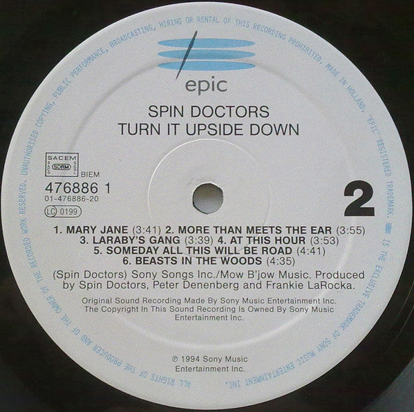 Spin Doctors – Turn It Upside Down LP vinyl record, image 6 of 8