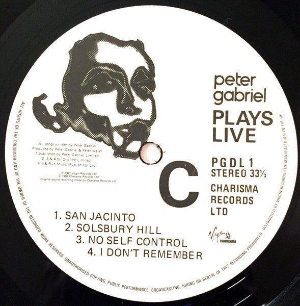 Peter Gabriel – Plays Live (2xLP) LP vinyl record, image 5 of 6
