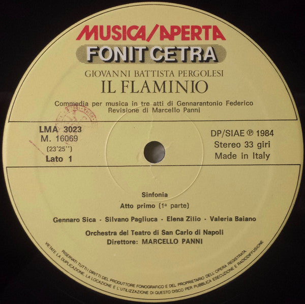Giovanni Battista Pergolesi, Coro Del Teatro Di San Carlo, Orchestra Del Teatro Di San Carlo, Marcello Panni – Il Flaminio (3xLP) LP vinyl record, image 5 of 7