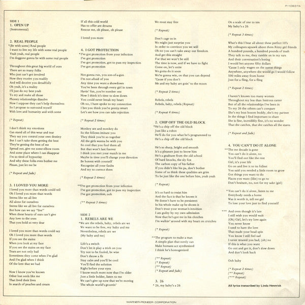 Chic – Real People LP vinyl record, image 7 of 8
