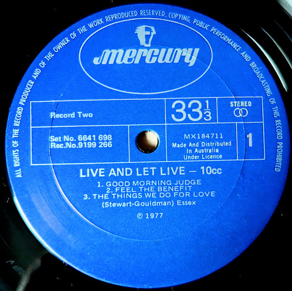10cc – Live And Let Live (2xLP) LP vinyl record, image 7 of 8