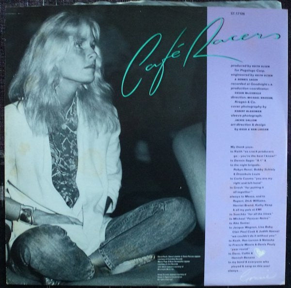 Kim Carnes – Café Racers LP vinyl record, image 3 of 5