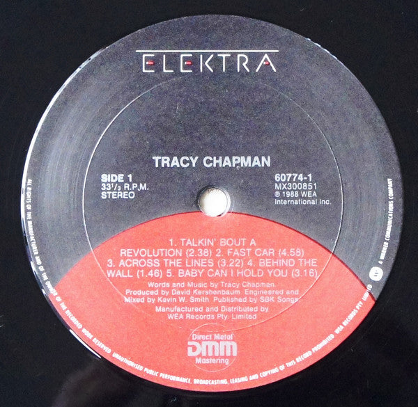 Tracy Chapman – Tracy Chapman LP vinyl record, image 6 of 9