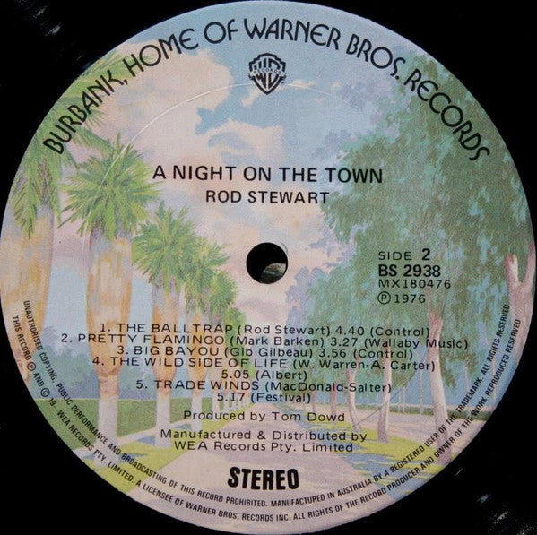Rod Stewart – A Night On The Town LP vinyl record, image 4 of 6