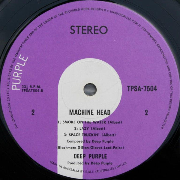 Deep Purple – Machine Head LP vinyl record, image 7 of 8
