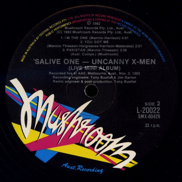 Uncanny X-Men – 'SaliveOne! LP vinyl record, image 4 of 4