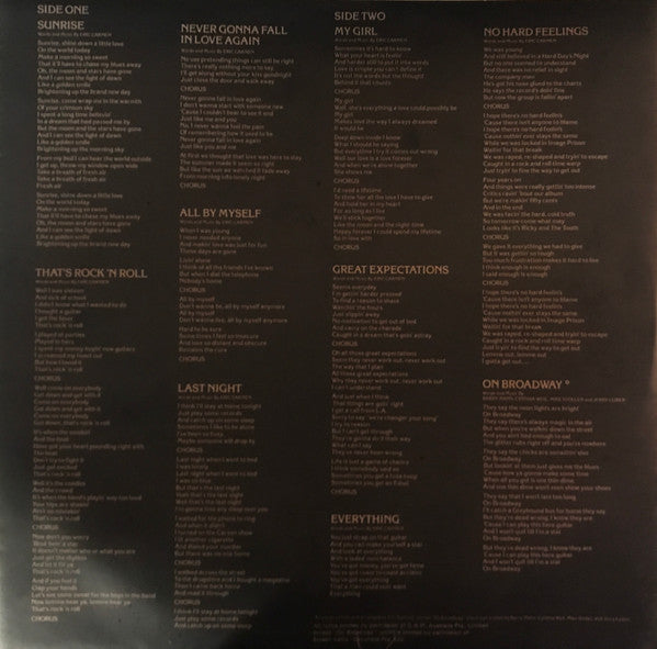 Eric Carmen – Eric Carmen LP vinyl record, image 3 of 6