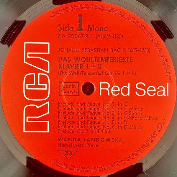 Johann Sebastian Bach, Wanda Landowska – Das Wohltemperierte Klavier I & II (= The Well Tempered Clavier) (5xLP) LP vinyl record, image 2 of 10