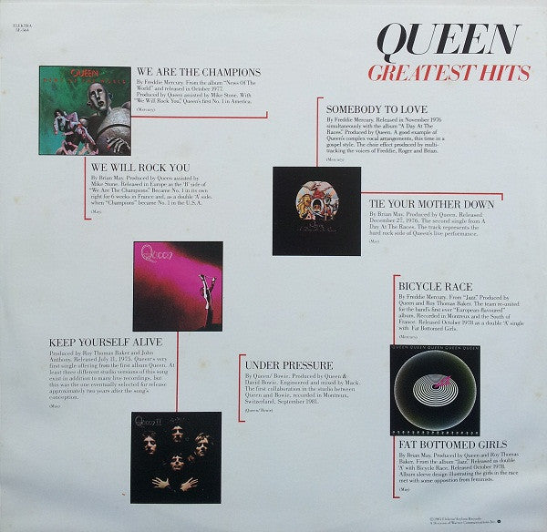 Queen – Greatest Hits LP vinyl record, image 6 of 6