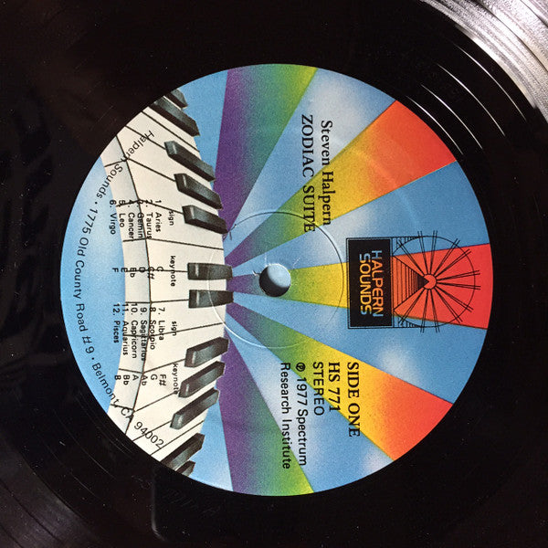 Steven Halpern – Zodiac Suite LP vinyl record, image 3 of 4