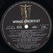 Wings – Wings Greatest LP vinyl record, image 3 of 4