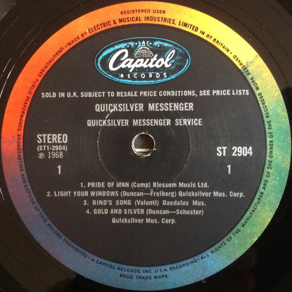 Quicksilver Messenger Service – Quicksilver Messenger Service LP vinyl record, image 3 of 6