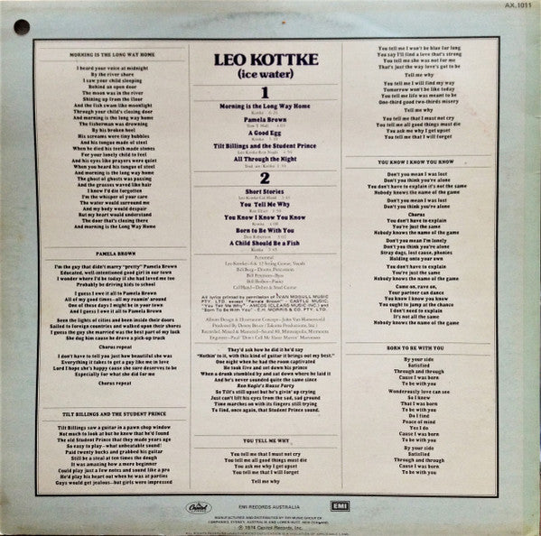 Leo Kottke – Ice Water LP vinyl record, image 2 of 7