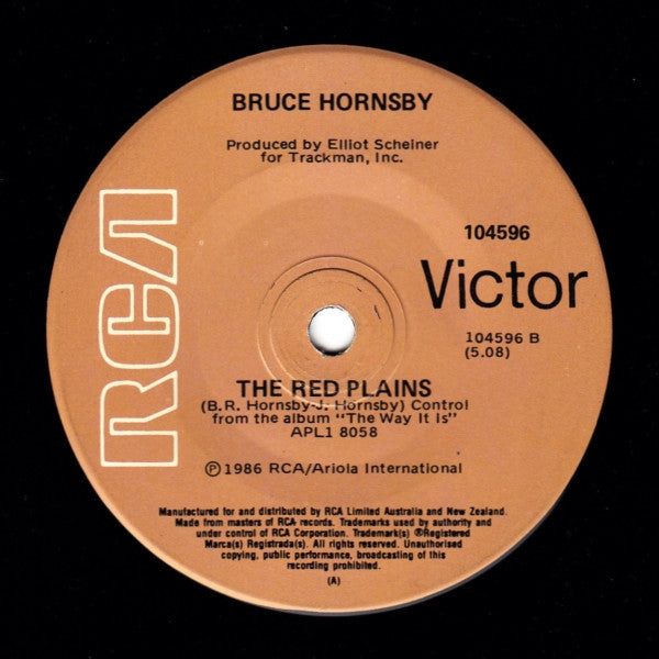 Bruce Hornsby – The Way It Is 7" vinyl record, image 2 of 3