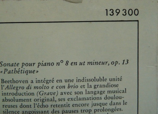 Ludwig van Beethoven, Wilhelm Kempff – Sonaten Pathétique / Mondschein = Moonlight / Appassionata LP vinyl record, image 7 of 9