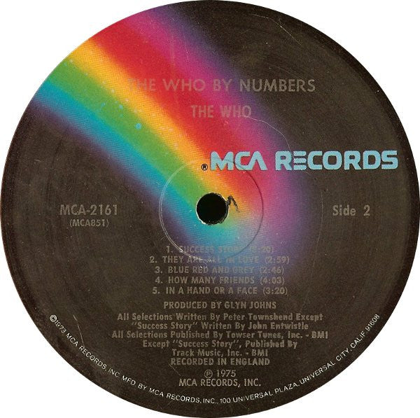 The Who – The Who By Numbers LP vinyl record, image 4 of 4