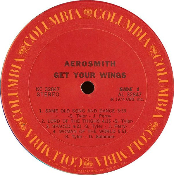 Aerosmith – Get Your Wings LP vinyl record, image 3 of 4