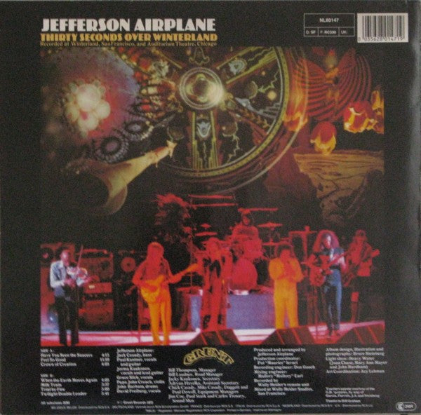 Jefferson Airplane – Thirty Seconds Over Winterland LP vinyl record, image 2 of 4