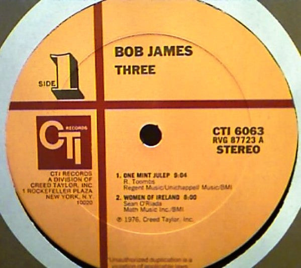 Bob James – Three LP vinyl record, image 3 of 4