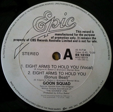Goon Squad – Eight Arms To Hold You 12" vinyl record, image 3 of 4