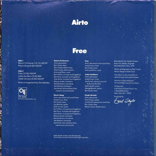 Airto Moreira – Free LP vinyl record, image 3 of 6