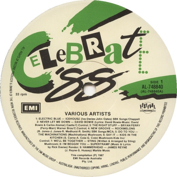 Various – Celebrate '88 LP vinyl record, image 3 of 6