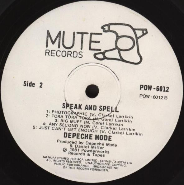 Depeche Mode – Speak & Spell LP vinyl record, image 4 of 4