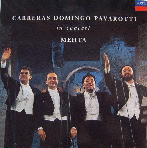 José Carreras, Placido Domingo, Luciano Pavarotti, Zubin Mehta – In Concert LP vinyl record, image 1 of 10
