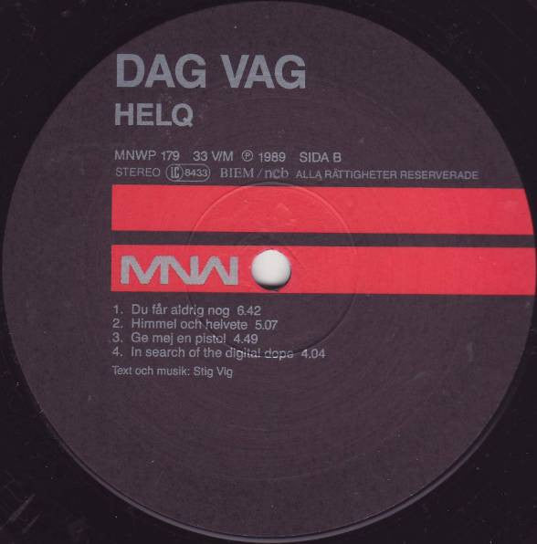 Dag Vag – Helq LP vinyl record, image 4 of 4