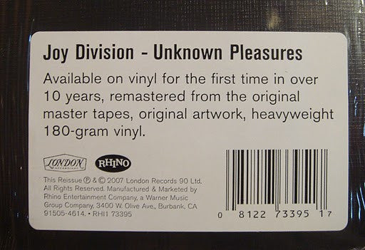 Joy Division – Unknown Pleasures LP vinyl record, image 8 of 8