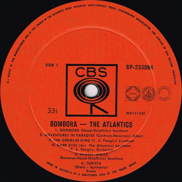 The Atlantics – Bombora LP vinyl record, image 3 of 4