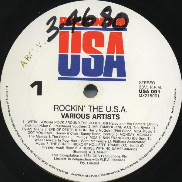 Various – Rockin' The USA (2xLP) LP vinyl record, image 6 of 9