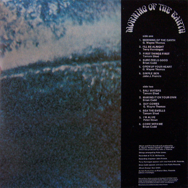 Various – Morning Of The Earth (Soundtrack From The Film "Morning Of The Earth") LP vinyl record, image 7 of 8