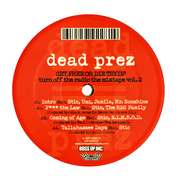 Dead Prez – Turn Off The Radio: The Mixtape Vol. 2-Get Free Or Die Tryin' (2xLP) LP vinyl record, image 1 of 6