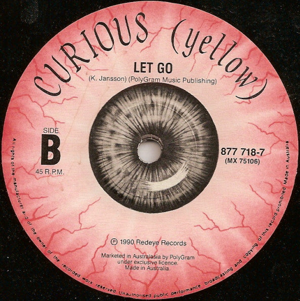 Curious (Yellow) – Taken By Surprise 7" vinyl record, image 4 of 4
