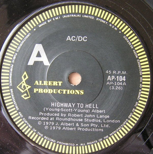 AC/DC – Highway To Hell 7" vinyl record, image 1 of 4