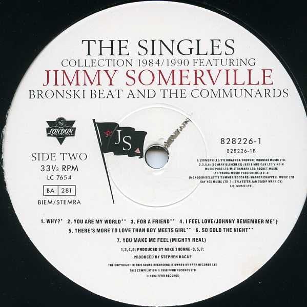 Jimmy Somerville, Bronski Beat, The Communards – The Singles Collection 1984/1990 LP vinyl record, image 4 of 6