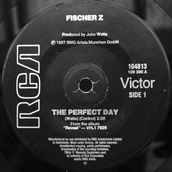 Fischer-Z – The Perfect Day 7" vinyl record, image 1 of 4
