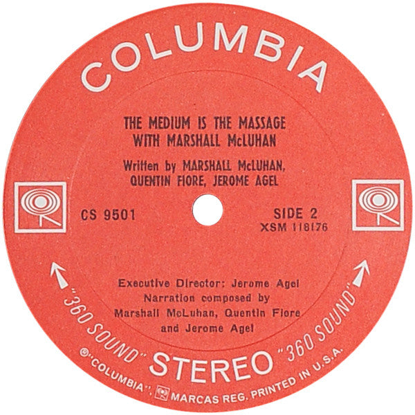Marshall McLuhan – The Medium Is The Massage: With Marshall McLuhan LP vinyl record, image 4 of 4
