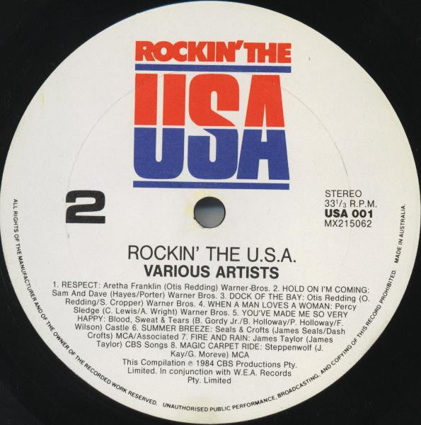Various – Rockin' The USA (2xLP) LP vinyl record, image 7 of 9
