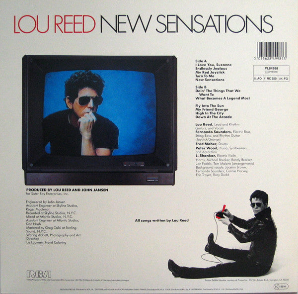Lou Reed – New Sensations LP vinyl record, image 2 of 6