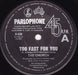 The Church – Too Fast For You (2x7") 7" vinyl record, image 2 of 8