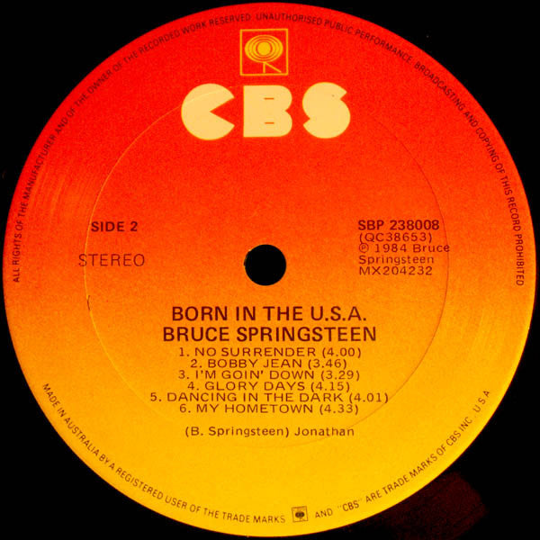 Bruce Springsteen – Born In The U.S.A. LP vinyl record, image 4 of 10