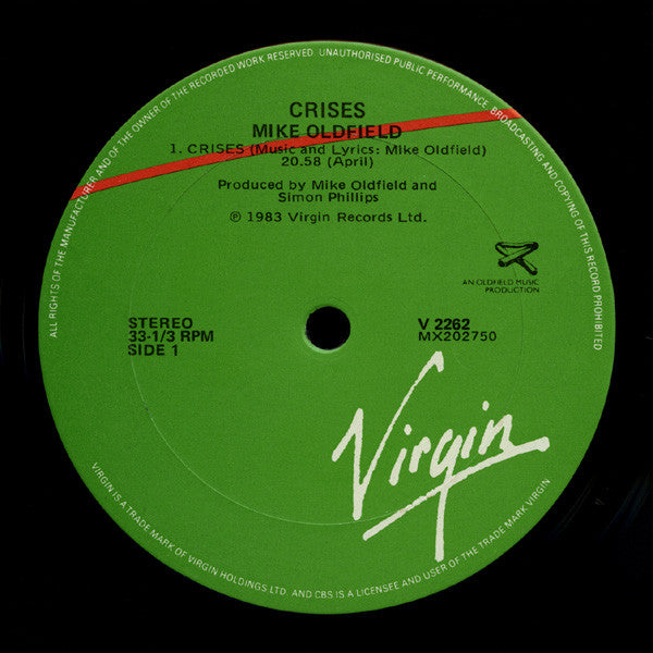 Mike Oldfield – Crises LP vinyl record, image 2 of 5