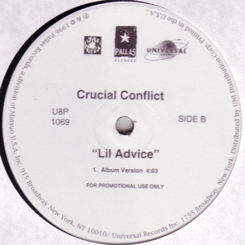 Crucial Conflict – Ride The Rodeo/Lil Advice 12" vinyl record, image 2 of 2