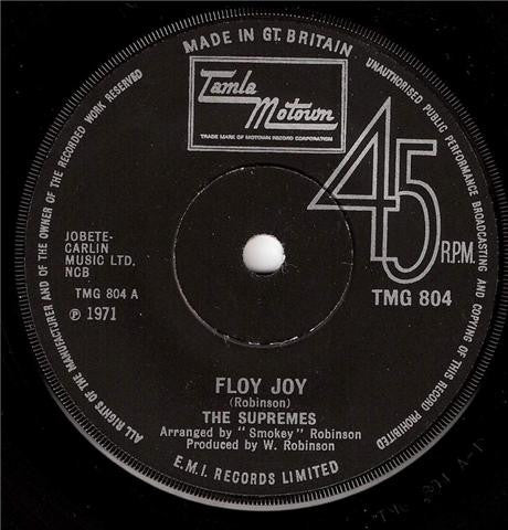 The Supremes – Floy Joy 7" vinyl record, image 1 of 2
