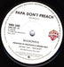 Madonna – Papa Don't Preach / Pretender 7" vinyl record, image 3 of 5