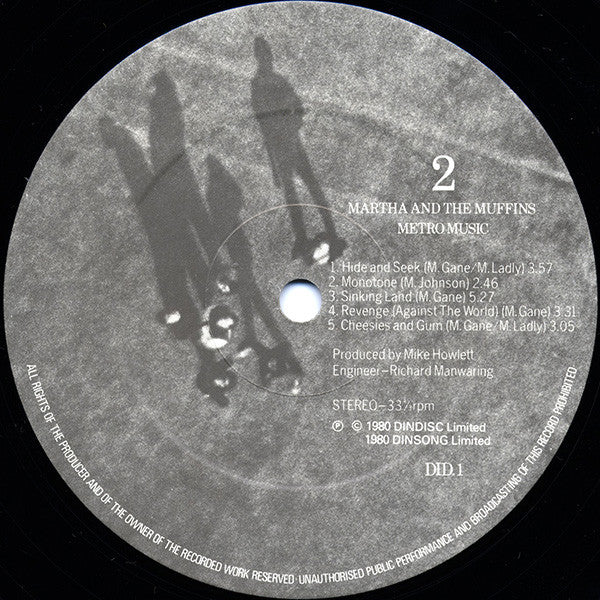 Martha And The Muffins – Metro Music LP vinyl record, image 4 of 10