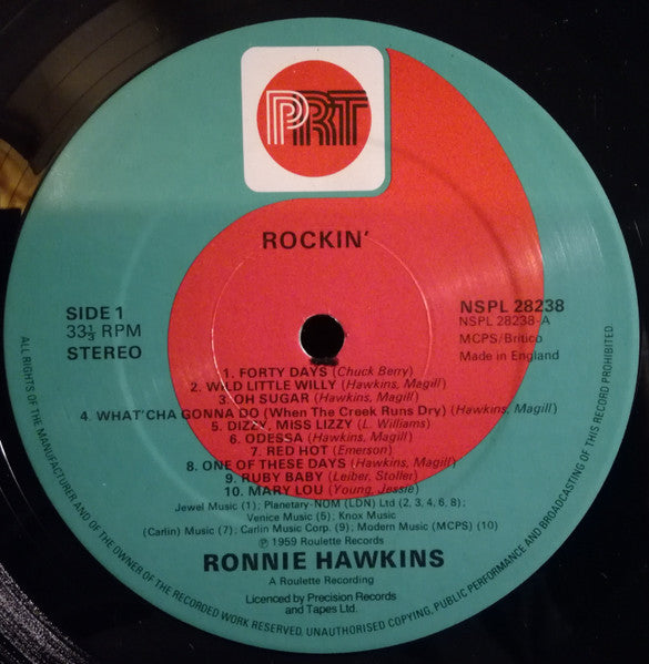Ronnie Hawkins – Rockin' LP vinyl record, image 3 of 4